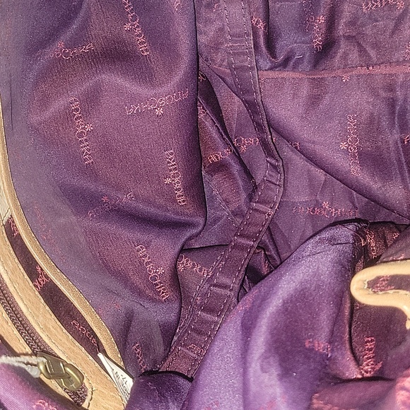 Anuschka Blue Hand Painted Leather Shoulder Bag - Picture 13 of 16